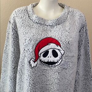 Disney Tim Burton’s the nightmare before Christmas fleece sleepwear top 2x